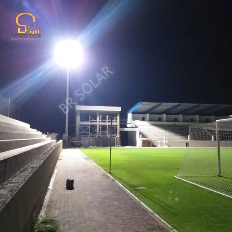 Manufacturer Solar / LED / AC High Mast Lightning Not Telescopic Tower Mast with Lightning Rod For Highway Square