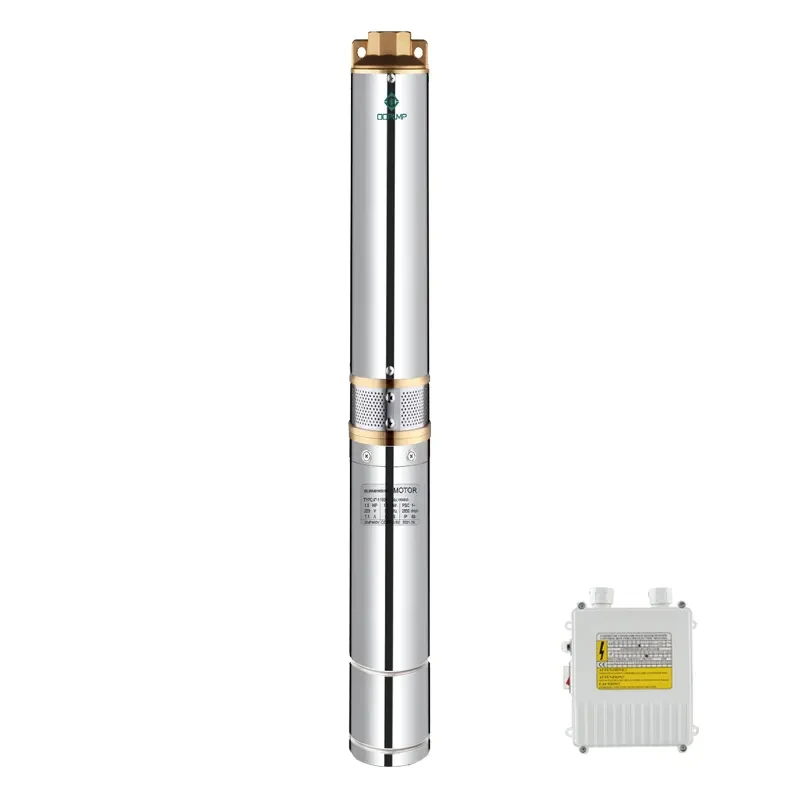 QQPUMP Bomba Sumergible Para Pozo 0.55Hp Chinese Dc Submersible Deep Well Pump For Agriculture Irrigation