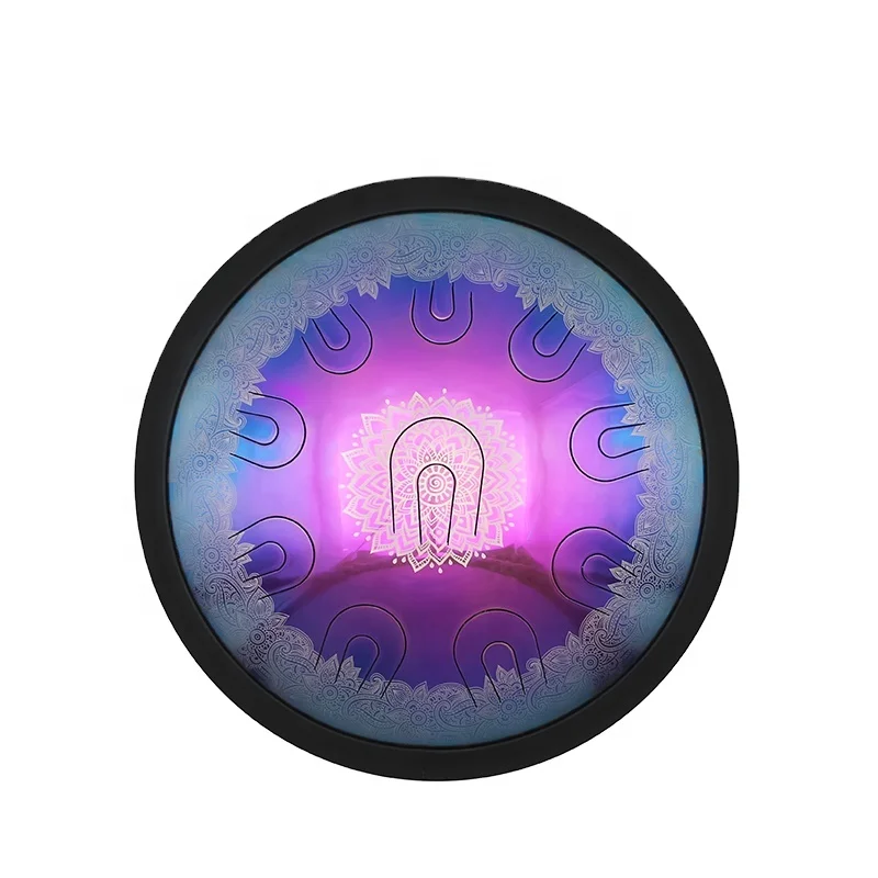 UU drum size 16inch musical scale handpan with free case and mallets steel tongue drum