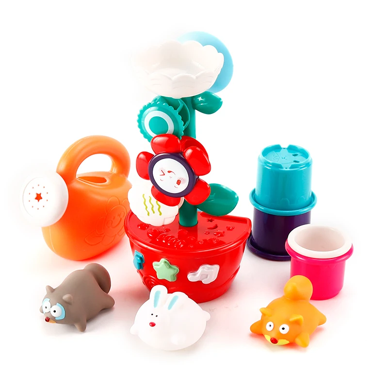 
Набор игрушек для ванны с цветами и животными  (1600220165126)