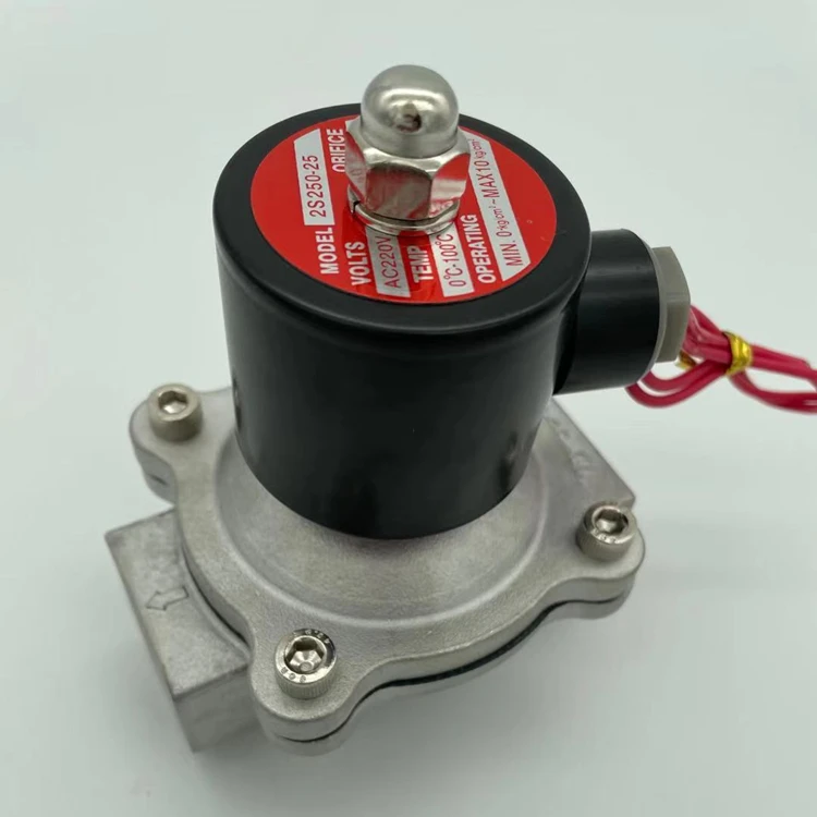 
24V AC220V Normal Closed Valves 2S-200-25 Direct-acting solenoid valve Water valve 