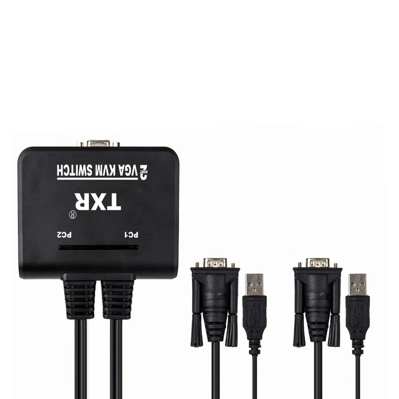  TXR состоящий из универсального адаптера на 2 USB кабель видеографической матрицы KVM переключатель с пультом дистанционного управления синхронизирует и заряжает быстро переключение удаленный порт