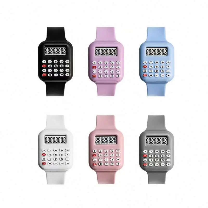 Силиконовые конфеты детские часы reloj электронный браслет цифровой калькулятор часы наручные часы