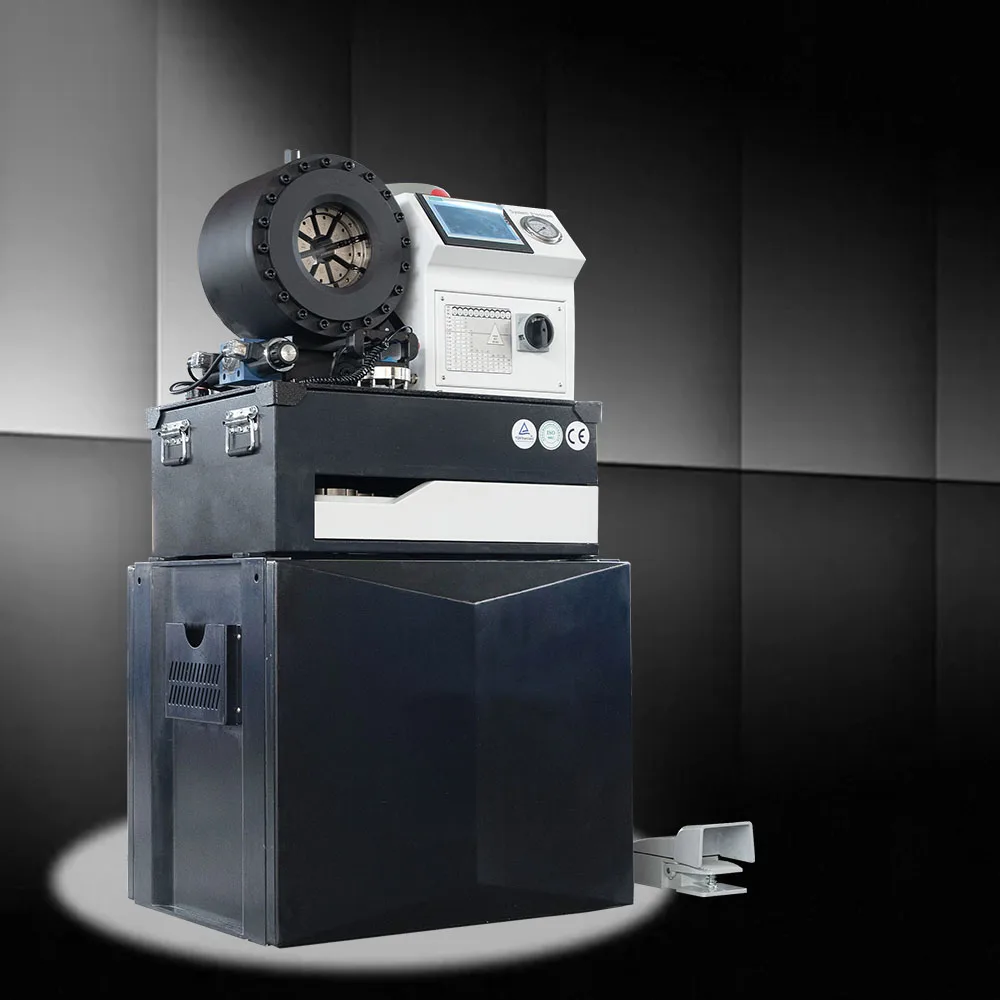 factory Automatic 1/4-2 hydraulic hose Pipe pressing tool crimper Excavator Hose crimping Machine