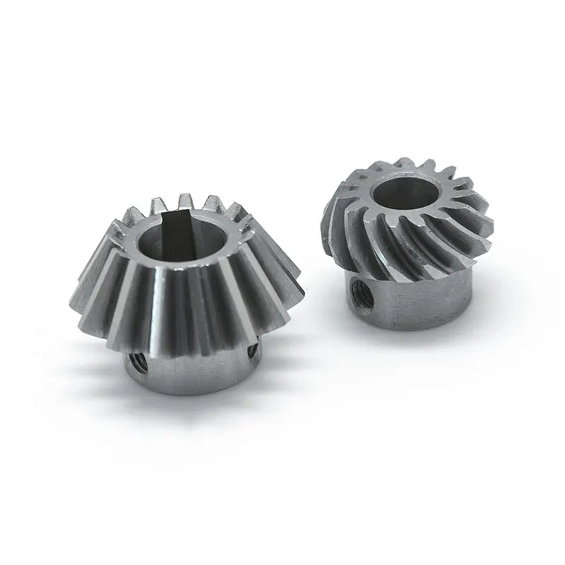 Gear With Brass Hub Gears 90 Degree Box 0.5 Modulus K Series Helical Rod Bevel Gear