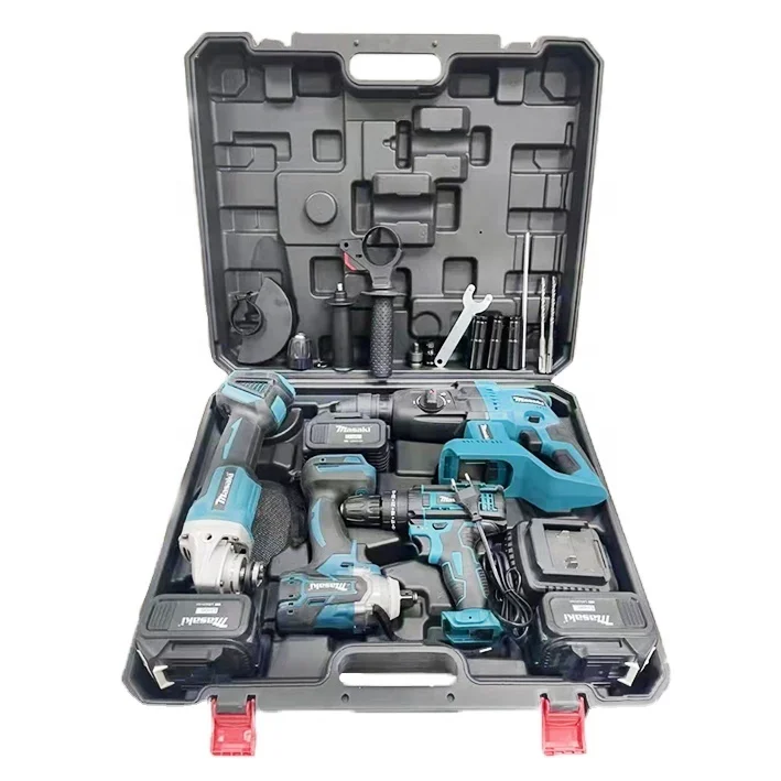21V Battery Heavy Duty 13mm Mini Cordless Hammer Drill Angle Grinder Wrench Dewals_ Power Tools Set Tool Sets