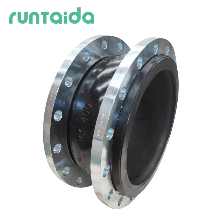 Flexible connector flange type CL150 dn40-600 pump used reinforced bellows flex anti noise rubber expansion joint