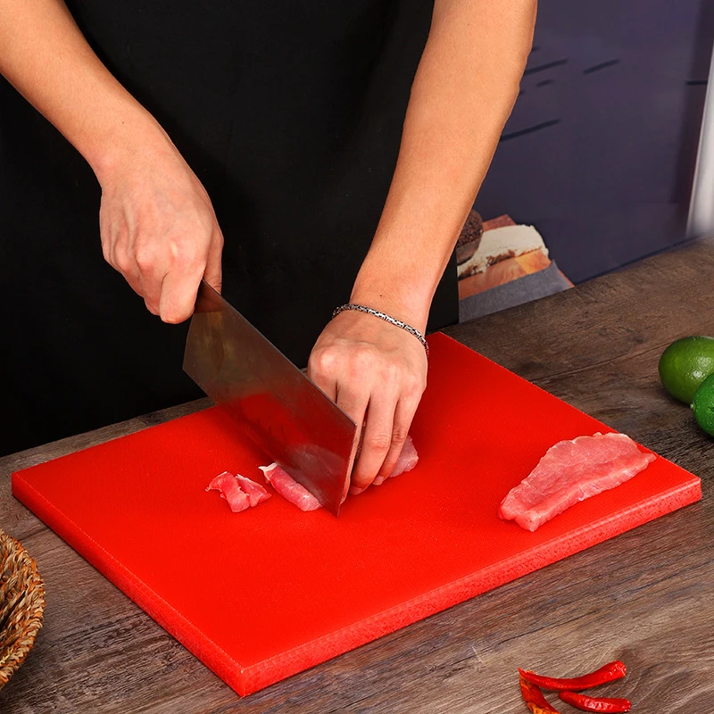 Thickenedlace-slip Double-sided Chopping Board Cutting Board Vegetable Meat Plastic Mildew-proof Plastic PE Rectangle 3 Pieces