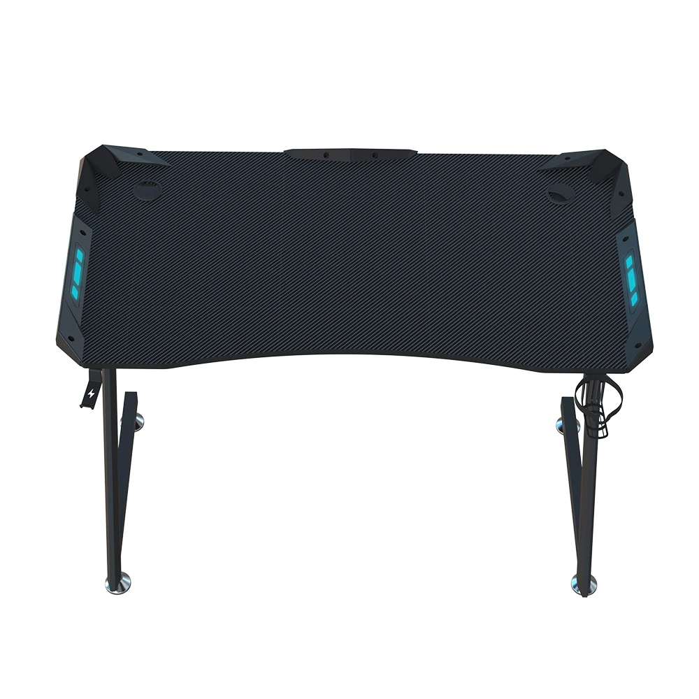 Beisijie Office Table Gamer PC Large Table for Gaming Desk With Handle Rack E-sports RGB Z Frame RGB Gaming Table