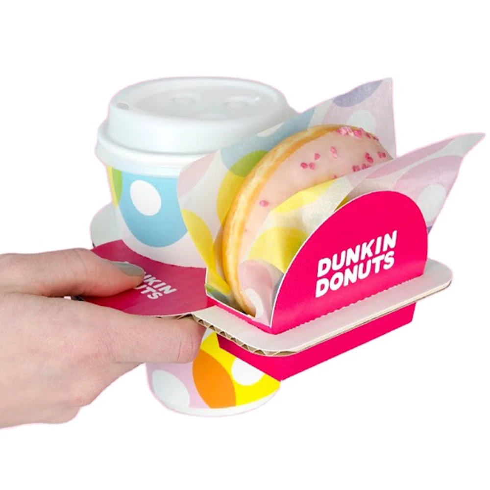 High Quality Cupcake Macaron Donut Fruit Tart Waffle Hamburger Box Small Cardboard Package For Food