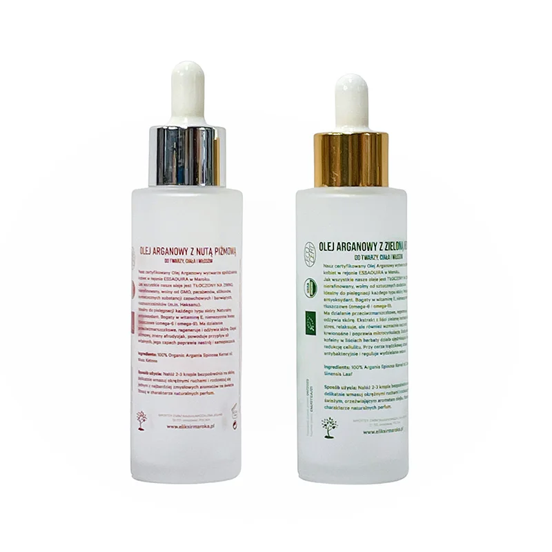 10 15 20ml 1oz 30ml 60ml 80ml clear frost dropper bottle for oil cosmetic with silver black white lid serum bottles glass