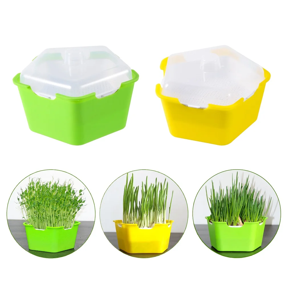 Seed Planter Tray Plastic Microgreen Seeding Trays for Hydroponic Nursery Germination Seeds Tray