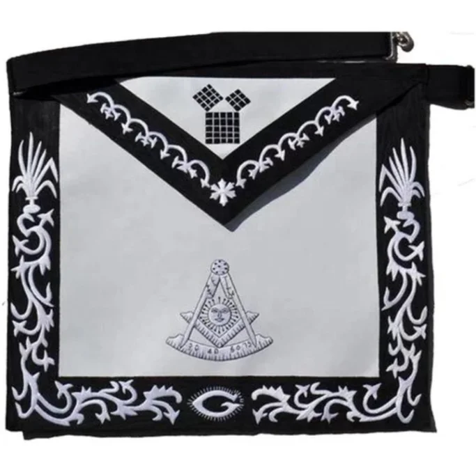 Оптовая продажа фартук Masonic Master Mason с ручной вышивкой и логотипом