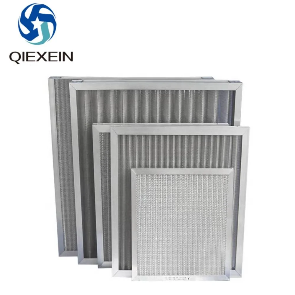 Factory Price Water G4 Dust Screen Solid Filter Panel Aluminium Metal Frame Pre Filter For Air Conditioner
