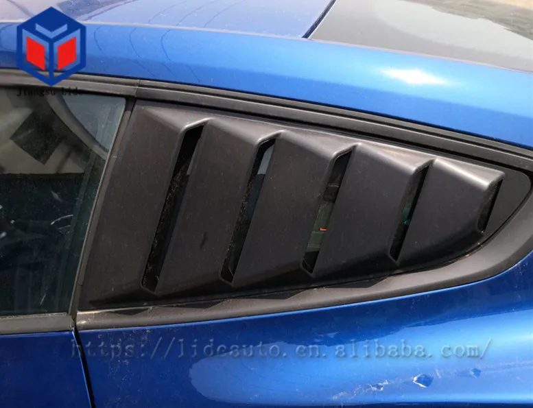 1/4 Quarter Car Side Window Scoop Cover Trim Sticker For Ford Mustang 2015-2018