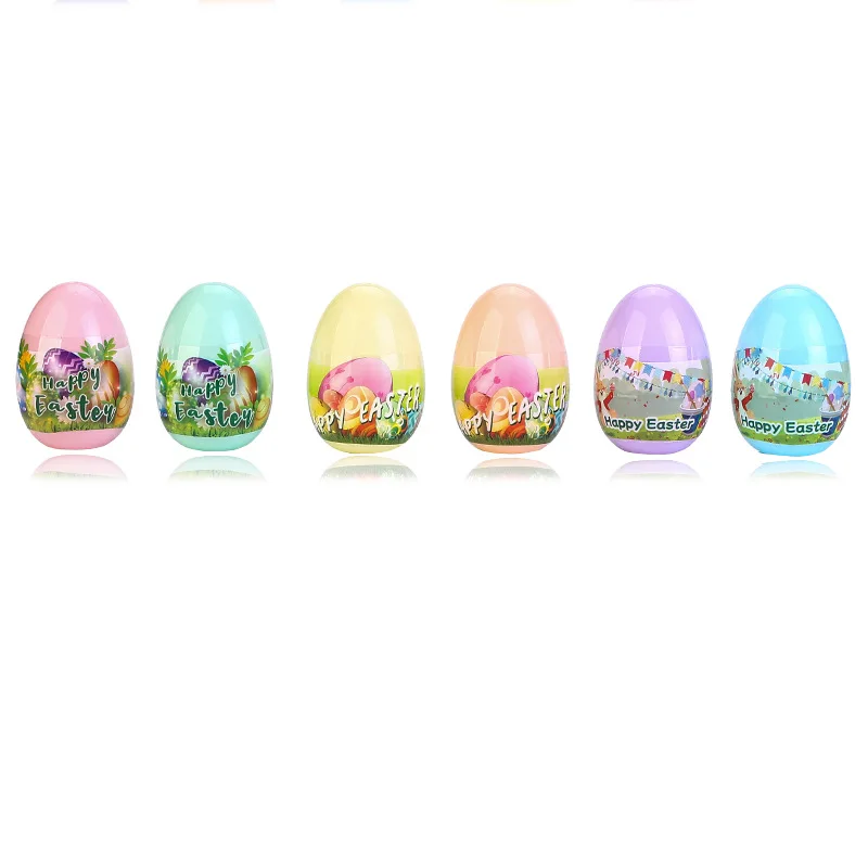 Jincan Professional production of twisted egg Easter eggs 6*4cm twisted egg Easter party capsule shell blind