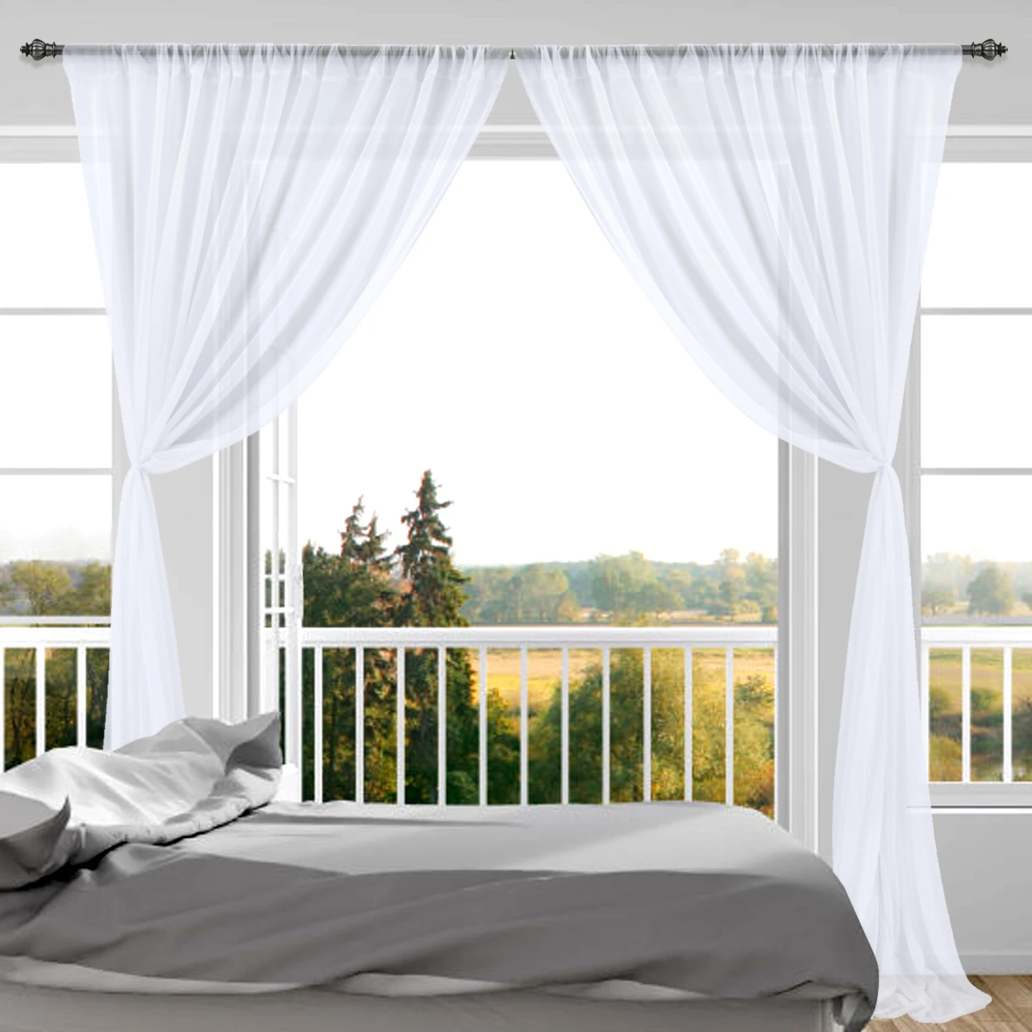 Chiffon Wedding Party Backdrop Drapes Curtain Baby Shower Birthday Party Stage Background DIY Home DecorationTextile