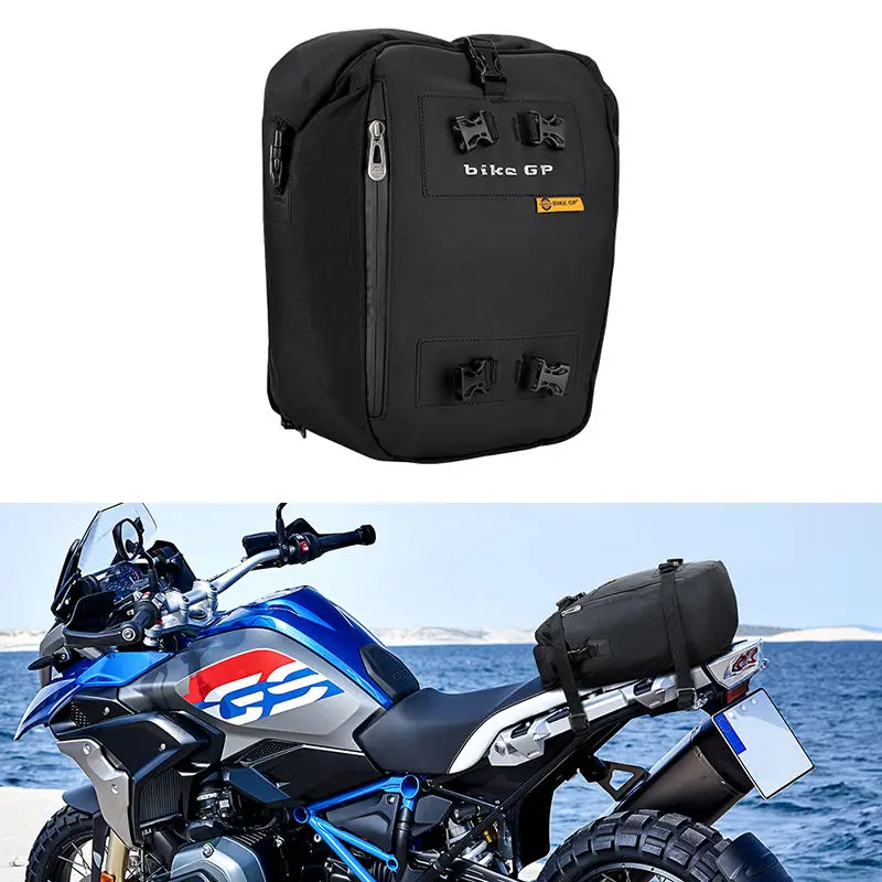 RTS Motorcycle Tail Bag Waterproof Motorcycle Side Bag 22L Luggage Backpack Rear Seat Bags For R1200GS F800 GS F650GS