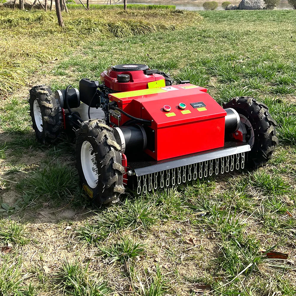 In Stock ! Garden Tools Wheel Lawn Mower Grass Cutting  Remote Control Mower