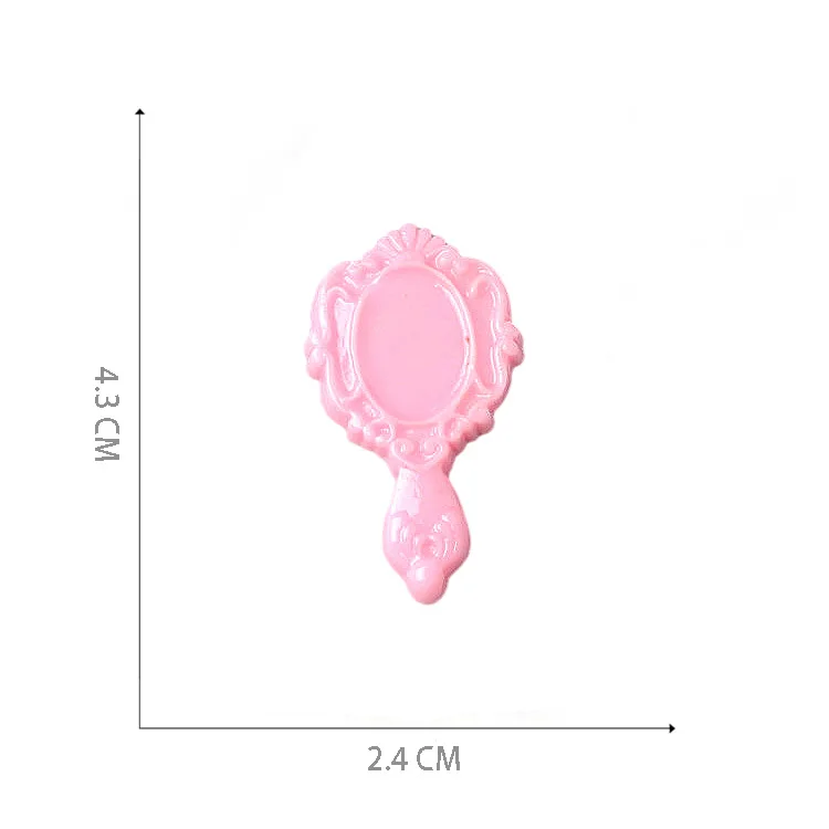 lovely lady high heeled shoes comb mirror flatback resin cabochon mobile phone case decoration