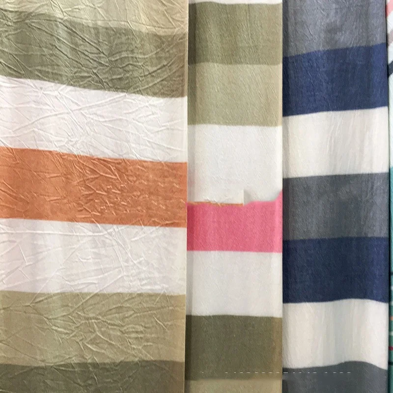 Wholesale Woven Yarn Dyed Fabric 100% Cotton Stripe For Quilt And Bed sheet
