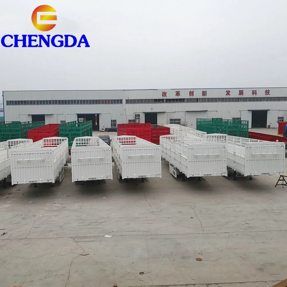 Factory Sale 3 Axel Transport Cargo Truck 60ton 80ton Cargo Carrier Trailers With Competitive Price