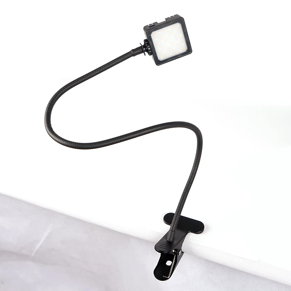 4W LED Clip on Light/Reading Light/Bed Light, photographic lighting 2 Color Book Light & Dimmable Light, Eye-Caring Clip on Lamp