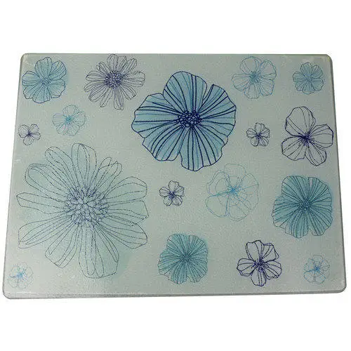 Clear Surface Saver Custom Made Tempered Glass Cutting Boards Personalized Design Kitchen Chopping Board for Food Prep