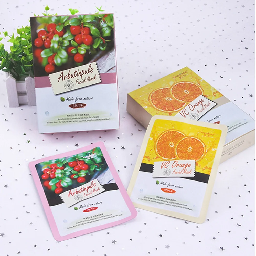 Wholesale OEM Natural Organic Caviar Arbutin Seabuckthorn Currant Snail Moisturizing Soothing Facial Silk Mask Face Sheet Mask