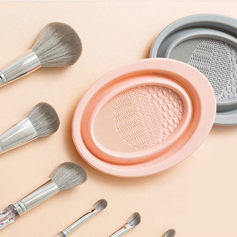 
beauty Tools cleaner Silicone Makeup brush cleaner bowl Make Up Washing Brush Cleaning mat 