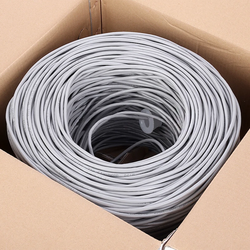 OEM Network Cat5e UTP 4pr Lan Cable 4p 24AWG 0.5mm CCA Cat 5e 2 4 8 Pair Pairs 1000ft 305m Price Ethernet Cable