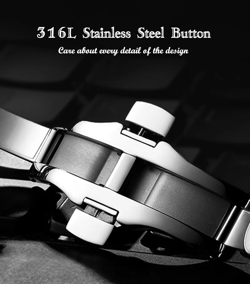 MISSFOX 2643 New  Watch For Men Luxury Full Diamond Silver Quartz Wristwatch Hip Hop Iced Out Waterproof Watches