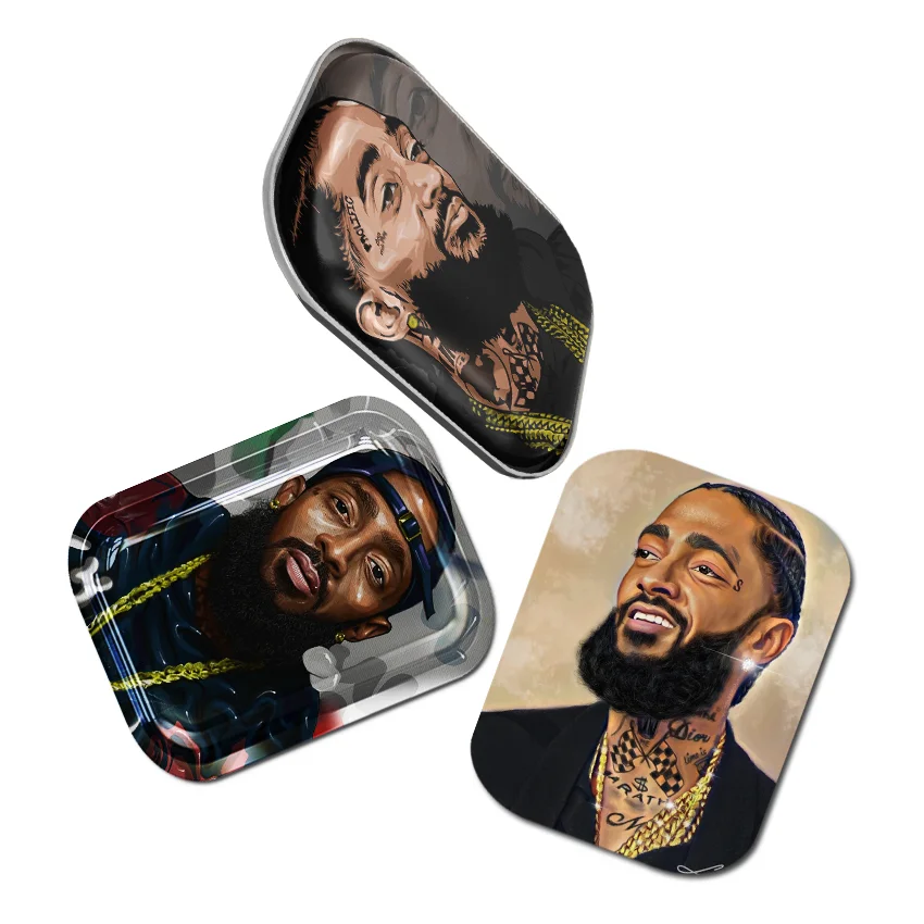 Wholesale Customized 18*14 Metal Tray with Magnetic Lid Herb Trays