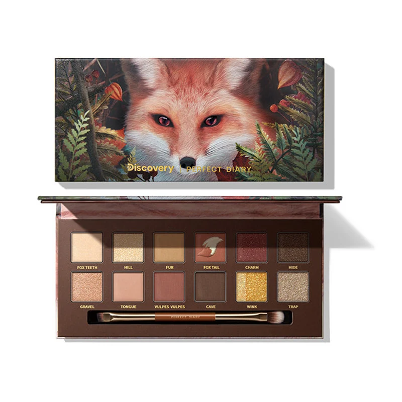 Perfect Diary  Explorer Palette Cosmetic Eye Shadow  Metallic Case Love Birds Pk  High Pigment Best Selling Eye Shadow