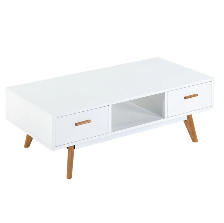 Turkish furniture white MDF board foldable extendable coffee table