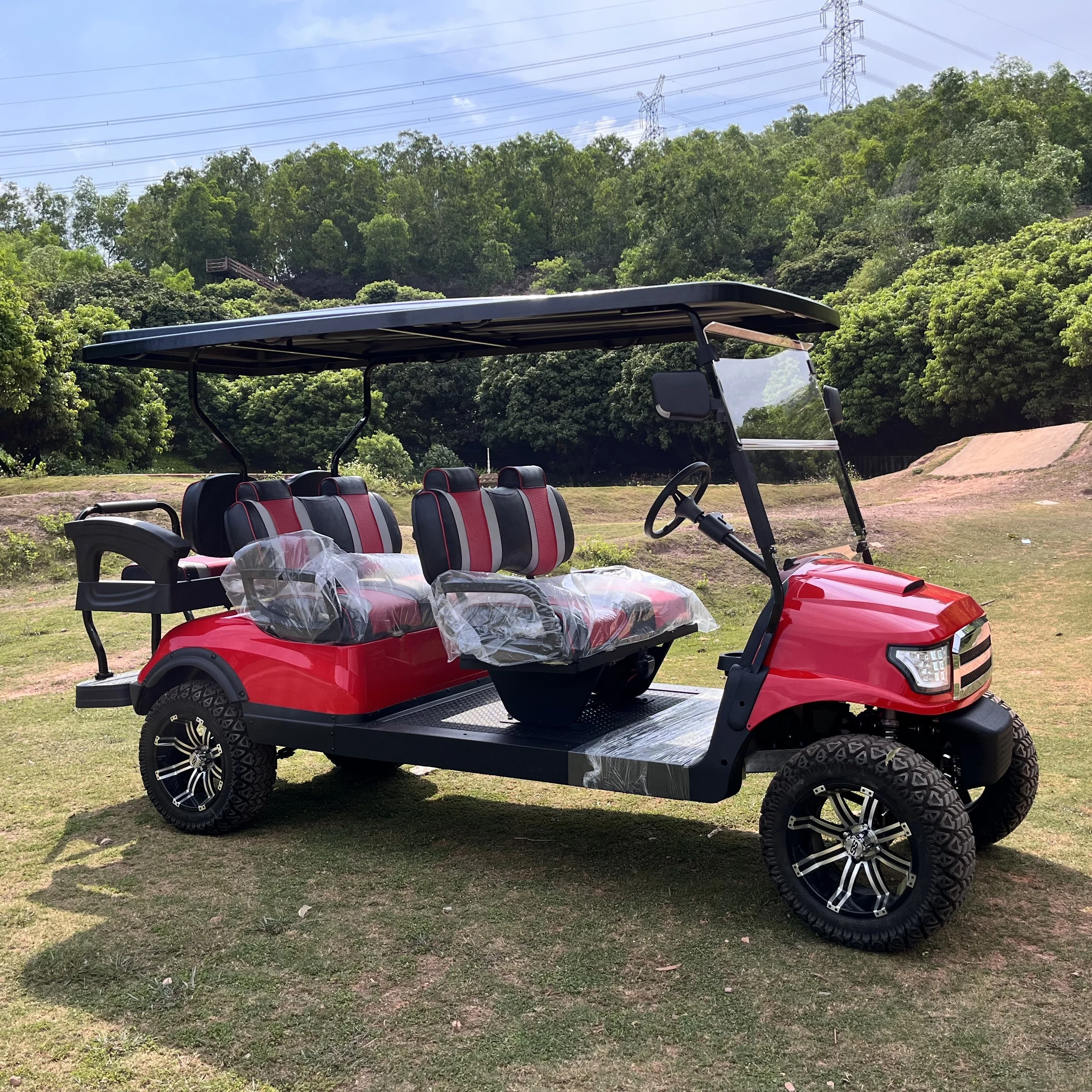 Golf Car Factory Outlet 4KW48V AC Moter CE Approved Electric Vehicles Golf Car For Driving
