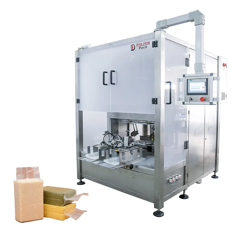Fully Automatic Continuous 1kg 5kg Rice Vacuum Packing Machine
