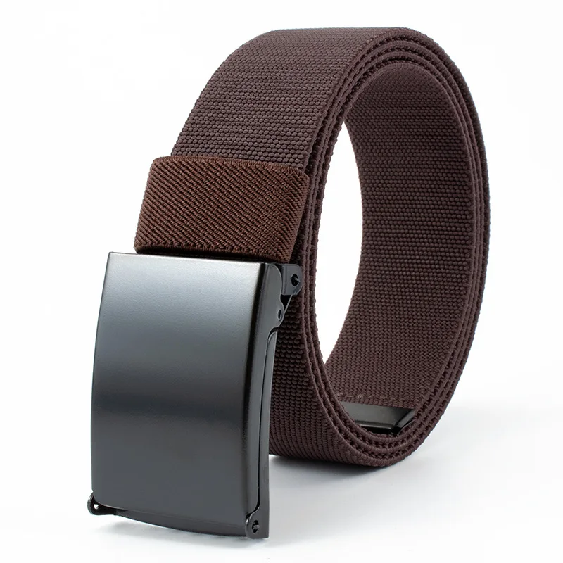 Spot smooth buckle nylon waistband plate woven belt training elastic iron woven belt
