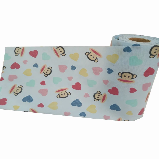 New cartoon printed polyester spunbonded  printed non woven fabric