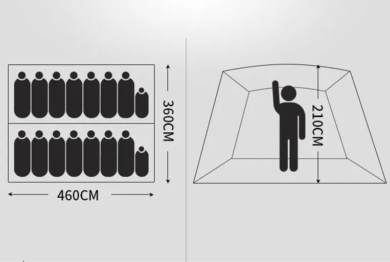 Top big yurt tent luxury family tent, suitable for camping, beach and hiking