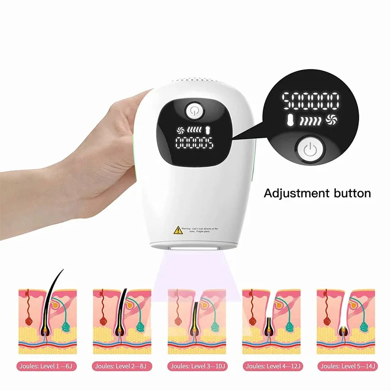  Wholesale 2021 IPL Hair Removal Laser Machine Permanent Facial Body Leg Armpit Epilator From Home