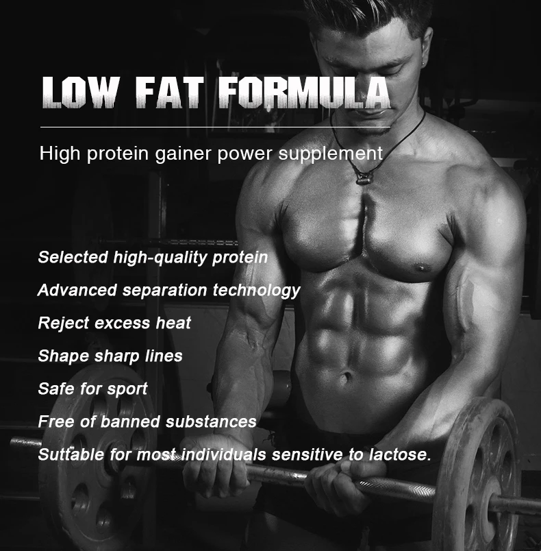 OEM Whey Protein Powder Creatine Sport Nutrition Supplement Muscle Mass Gainer Pre Workout Weight