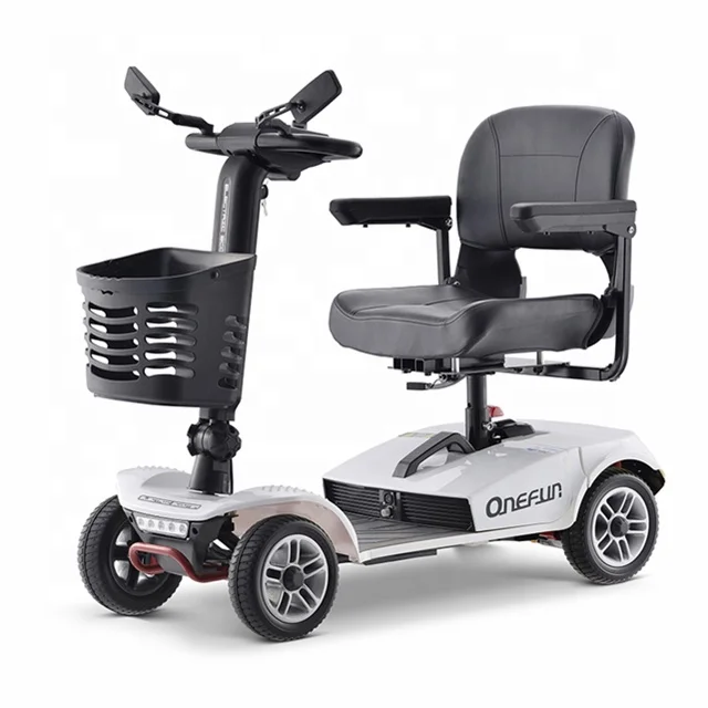 
New design folding electric handicapped scooter 4 wheel with 300W motor 