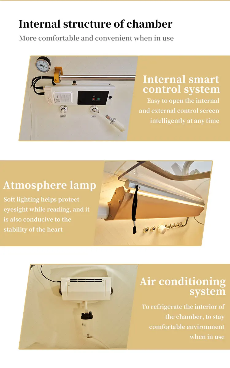MACY-PAN hyperbaric chamber 2ATA HP2202 Internal structure of chamber