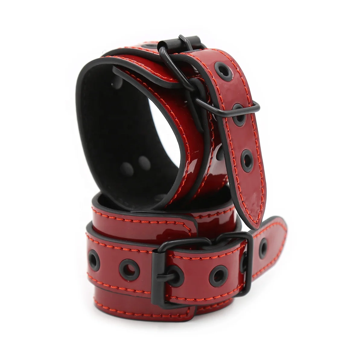 YiWu bdsm sex toys PU Bright leather Cuffs Bondage SM Restraint Toys Bondage Restraint Sex Products SM Toys For Adults Sex Shop