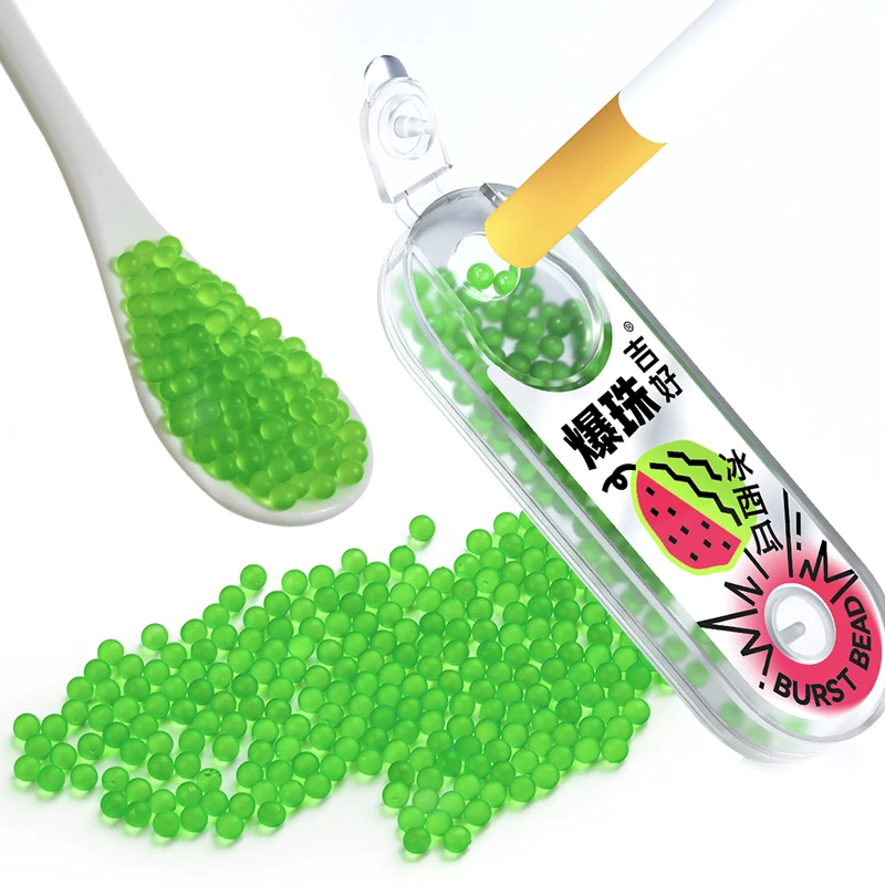 Menthol flavored balls for smoke flavored capsules for smoke flavored beads for smoke