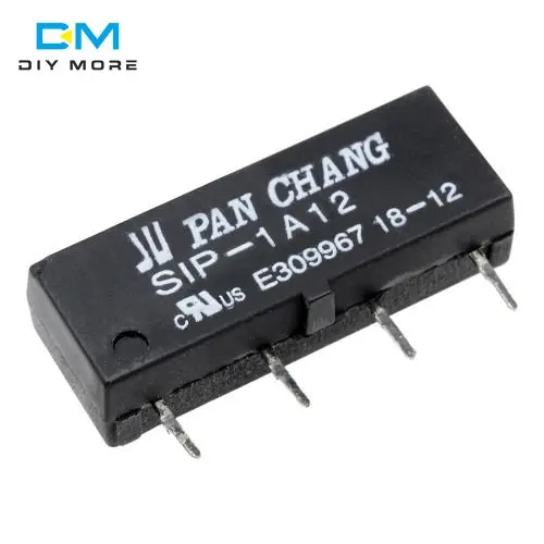 12V реле SIP-1A12 Герконовое реле 4PIN для панорамирования CHANG реле Топ