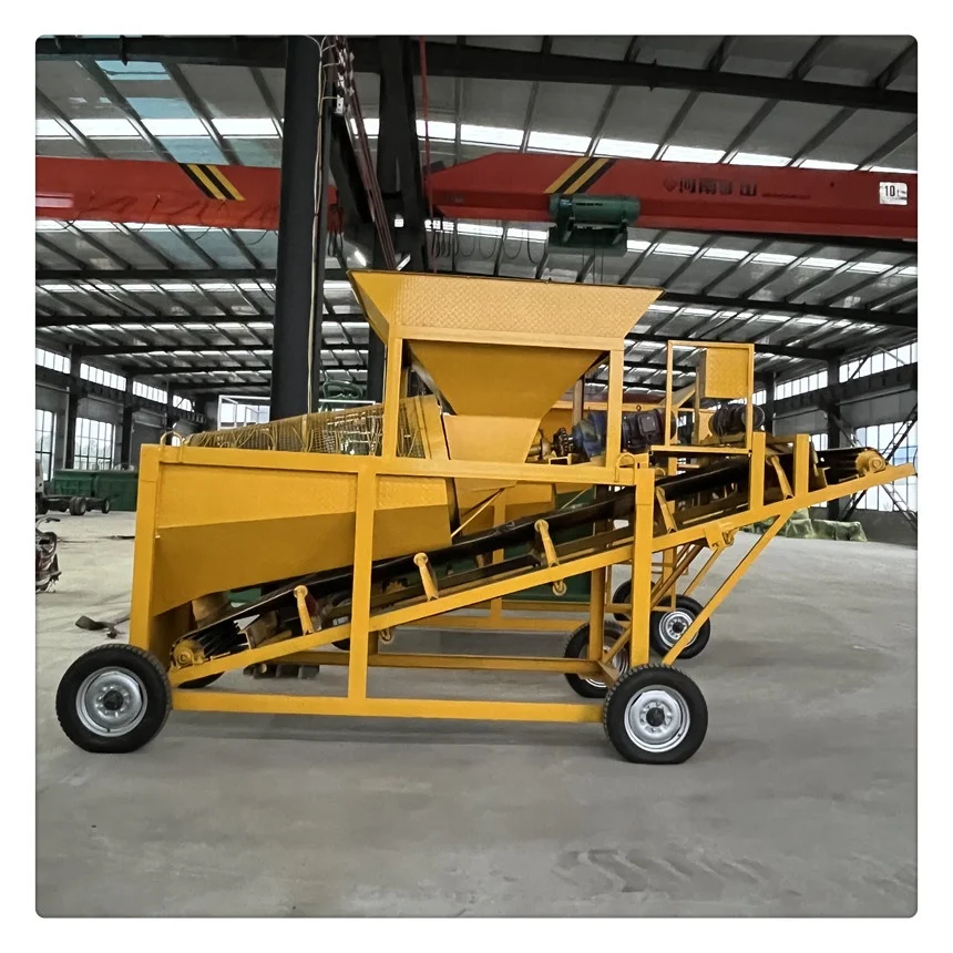 Made in china trommel screen machine mobile sieving for soil stone