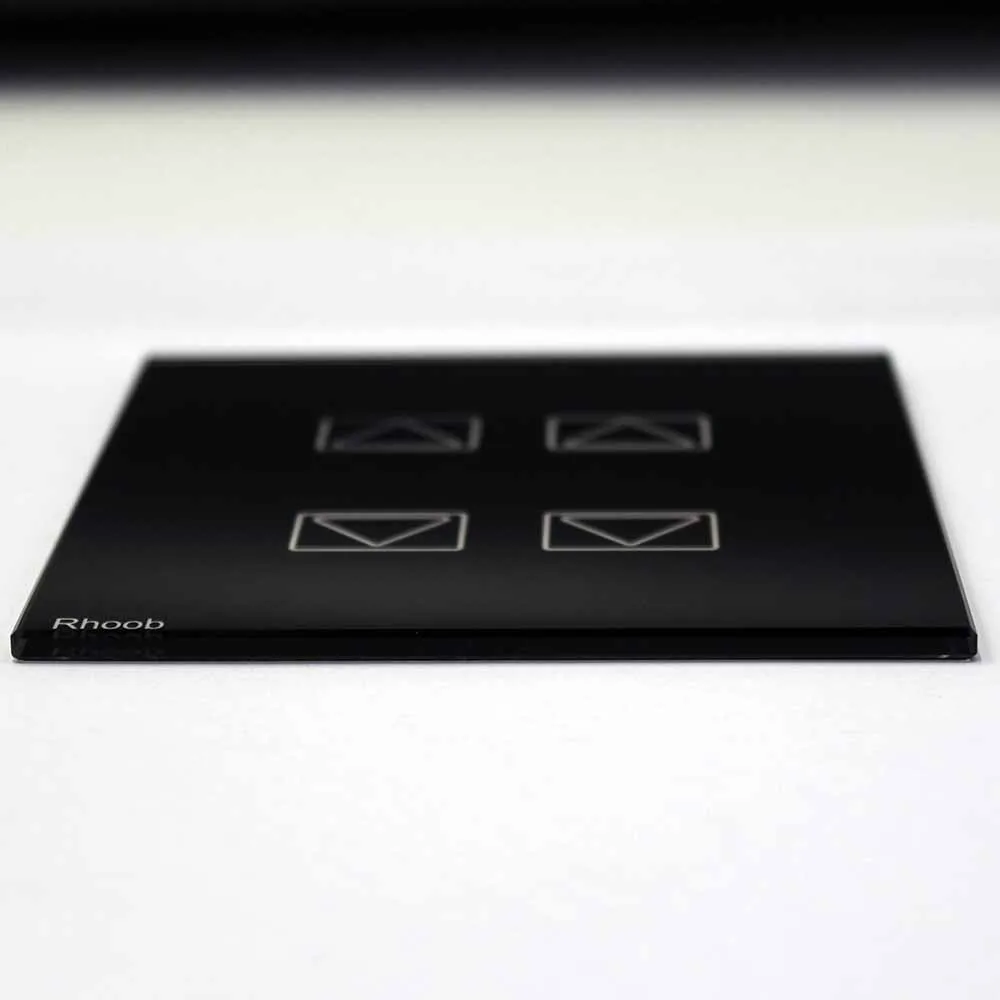 factory customized Smart Home Wall Touch Switch Crystal Glass Panel For hotel