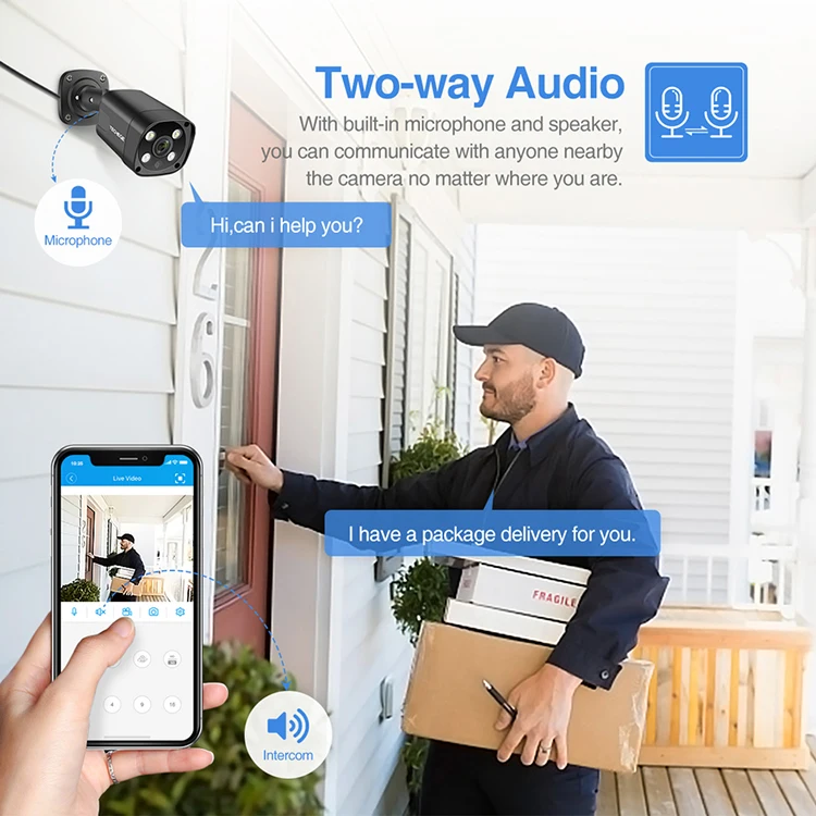  5 МП PoE Cctv наружная Ip-камера комплект NVR 48 В P2P 16CH IP ИК Ночное Видение система